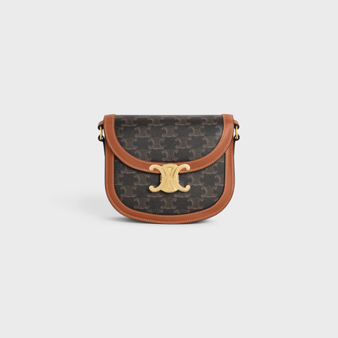 BESACE CLEA IN TRIOMPHE CANVAS AND CALFSKIN TAN - Image 1
